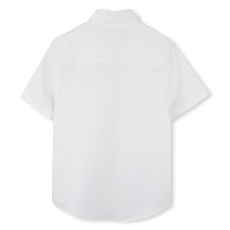 Camisa de algod&atilde;o lisa BOSS 
                        BOY