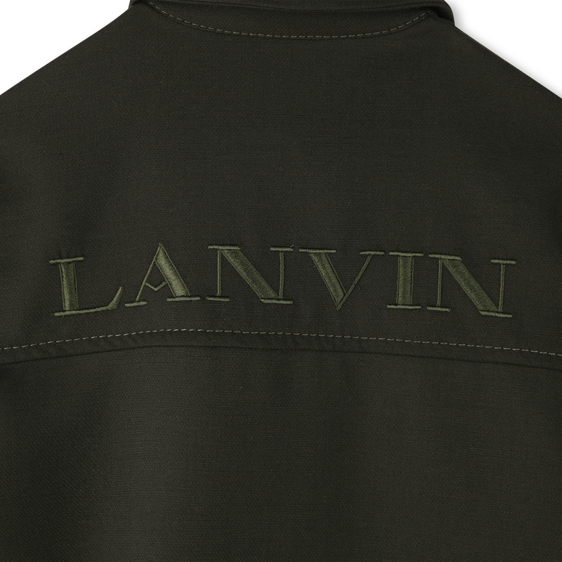 Vestido estampado bordado com logótipo LANVIN 
                    GIRL