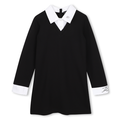 Vestido de mangas longas KARL LAGERFELD KIDS GIRL