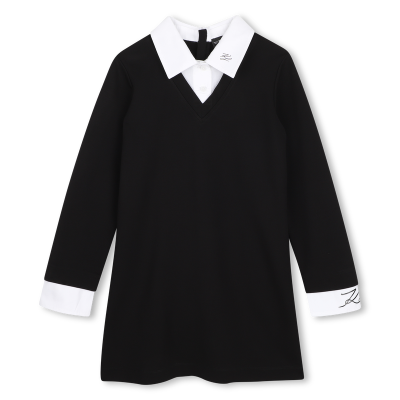 Vestido de mangas longas KARL LAGERFELD KIDS 
                        GIRL