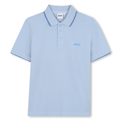 Polo liso de algod&atilde;o piqu&eacute; BOSS BOY