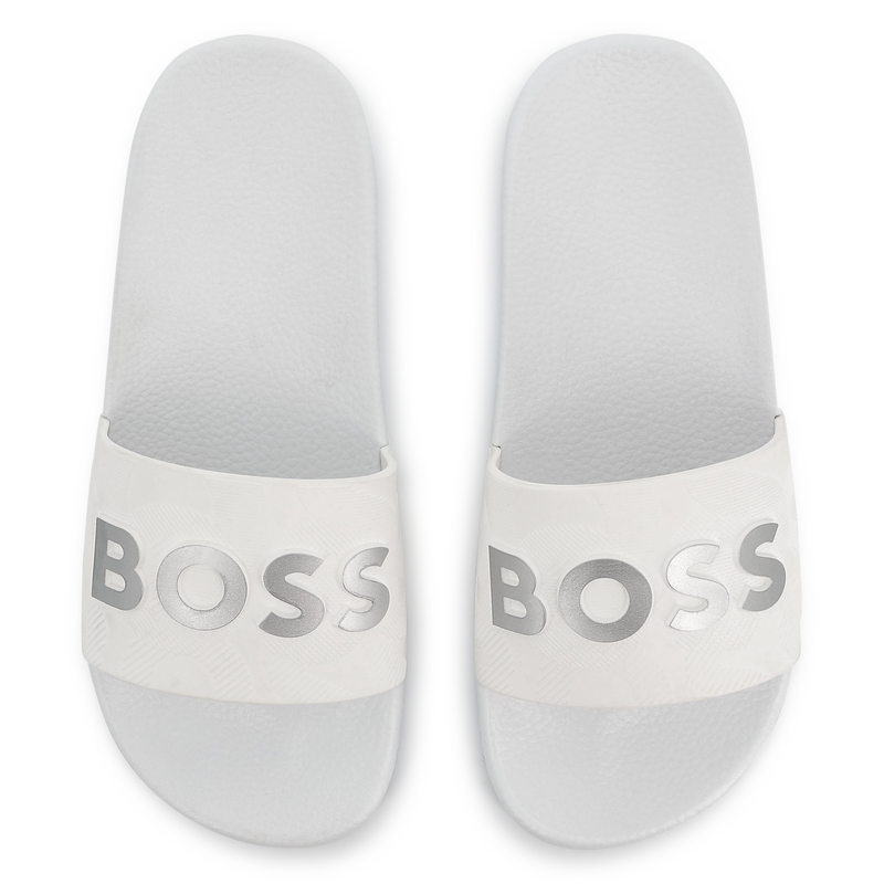 Chinelos log&oacute;tipo em relevo BOSS 
                        BOY