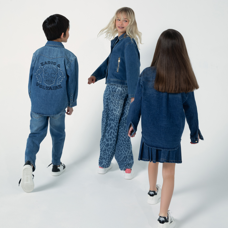 T&ecirc;nis de cano baixo com cadar&ccedil;o KARL LAGERFELD KIDS 
                    GIRL