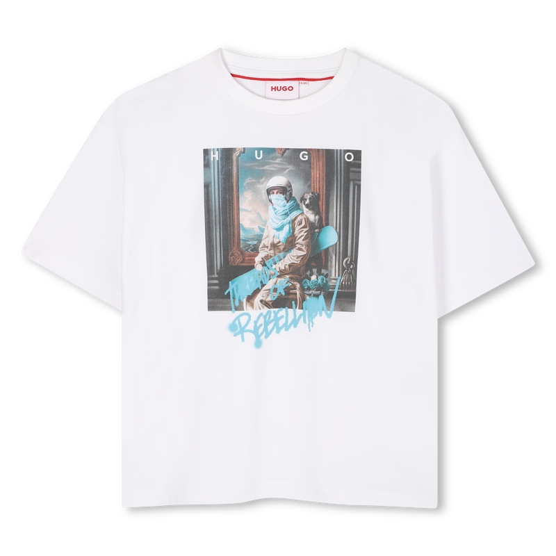 T-shirt de manga curta HUGO 
                        BOY