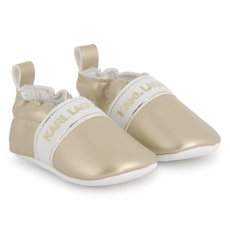 Chinelos em tecido revestido KARL LAGERFELD KIDS 
                    GIRL