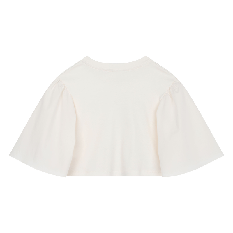 T-shirt com laço e strass