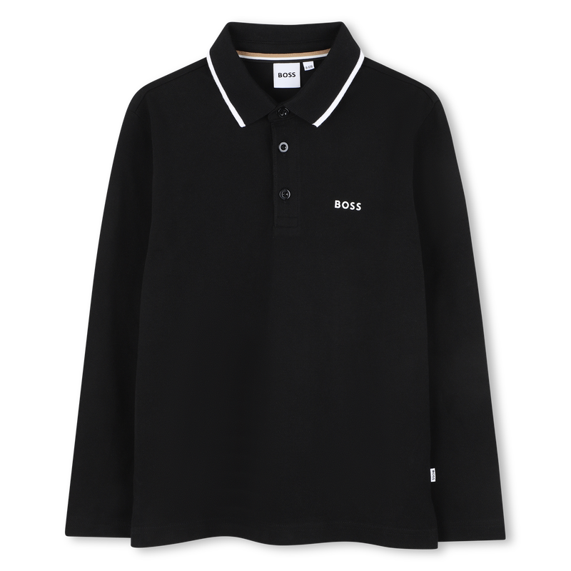 Camisa pólo de manga comprida BOSS 
                    BOY
