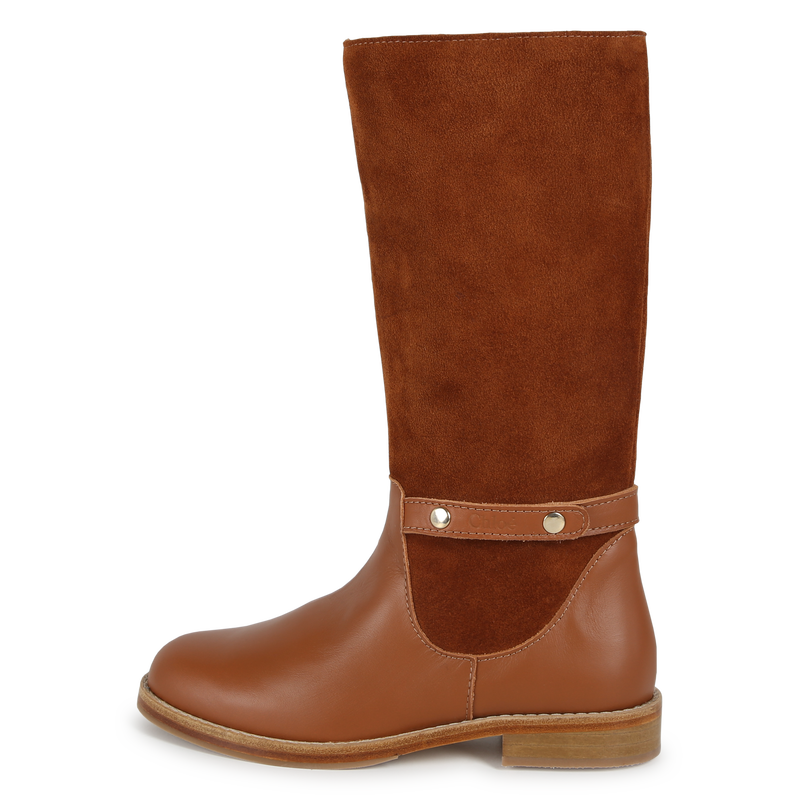 Botas em pele bimatéria CHLOE 
                    GIRL