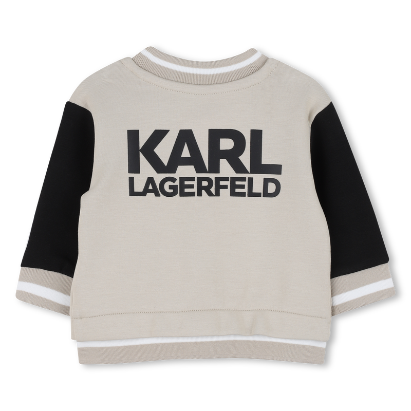 Conjunto de casaco e calças em jersey duplo KARL LAGERFELD KIDS 
                    BOY