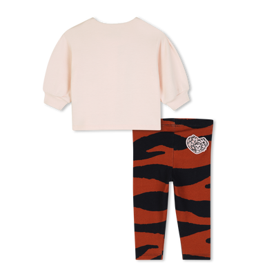 Conjunto de camiseta e legging KENZO KIDS MENINA