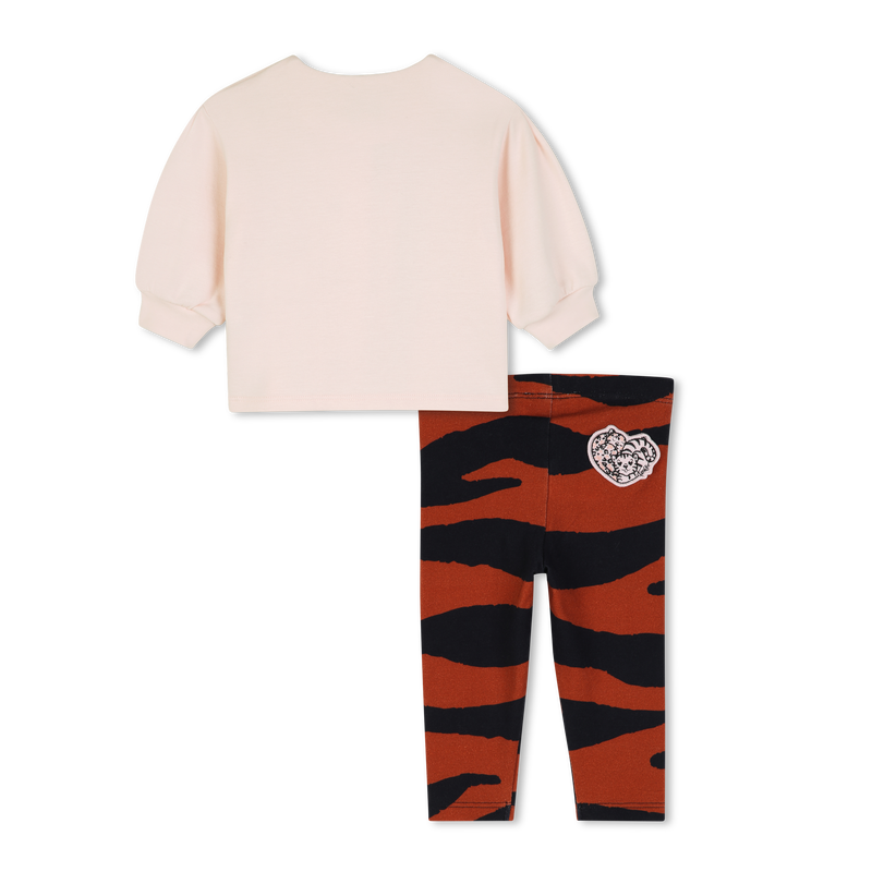 Conjunto de camiseta e legging KENZO KIDS 
                        MENINA