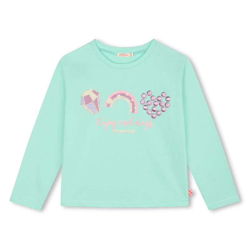 Sparkly Cotton T-Shirt BILLIEBLUSH 
                    GIRL