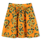 Saia estampada cetim algod&atilde;o KENZO KIDS 
                    GIRL