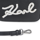 Bolsa, tecido granulado e revestido liso KARL LAGERFELD KIDS 
                    GIRL