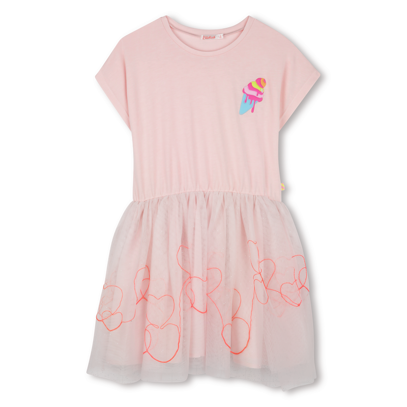 Vestido bi-mat&eacute;ria BILLIEBLUSH 
                        GIRL