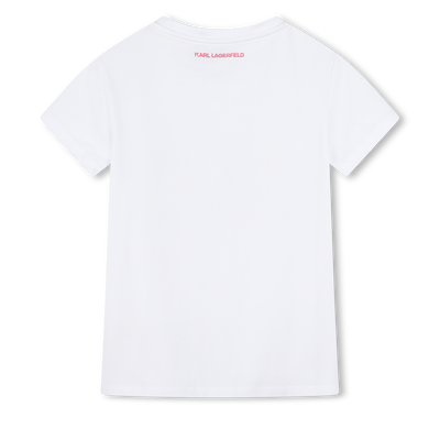 T-shirt com lantejoulas KARL LAGERFELD KIDS GIRL
