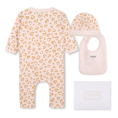 Conjunto de pijama, babador, gorro e peluche. KENZO KIDS MENINA