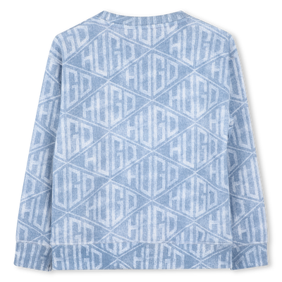 Sweatshirt em molet&atilde;o HUGO MENINO