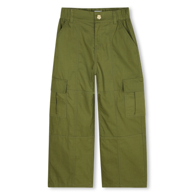 Calças de algodão KENZO KIDS GIRL