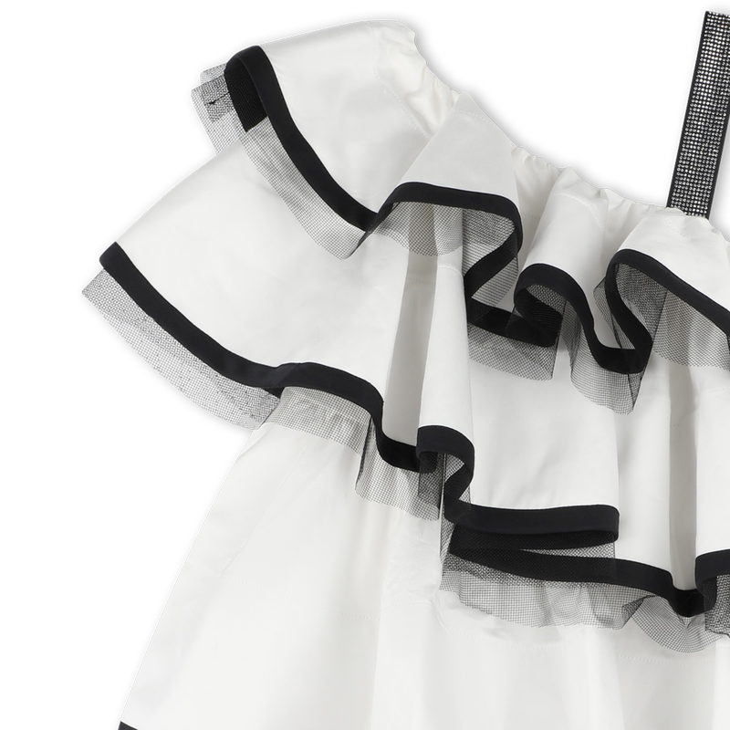 Vestido cerim&oacute;nia com folhos MARC JACOBS 
                        GIRL