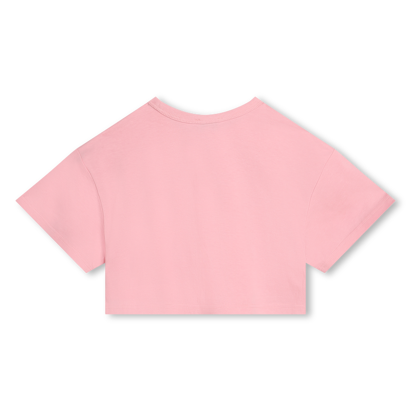 T-shirt cropped de algodão MARC JACOBS 
                    GIRL