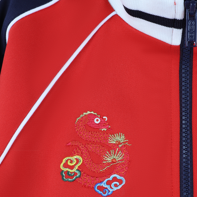Sweatshirt gola alta com fecho KENZO KIDS 
                    BOY