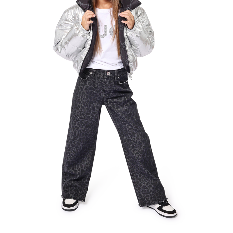 T-shirt algod&atilde;o com log&oacute;tipo HUGO 
                        GIRL