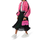 Saia midi plissada iridescente KARL LAGERFELD KIDS 
                    GIRL