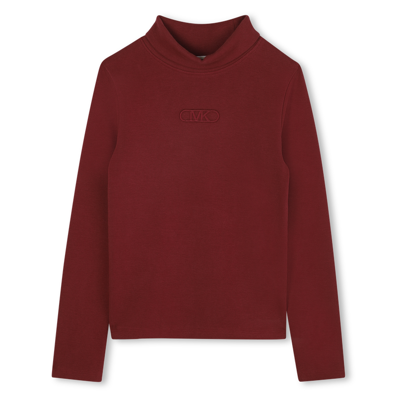 T-shirt de manga comprida com gola subida MICHAEL KORS 
                    GIRL