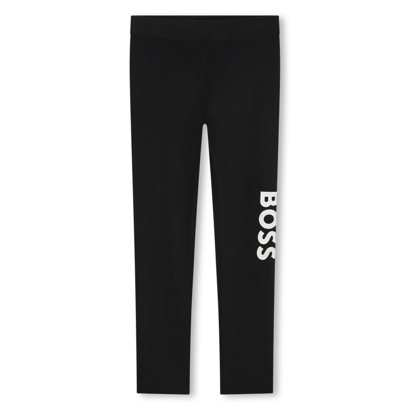 Leggings com flocagem BOSS 
                    GIRL