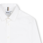 Camisa de algod&atilde;o lisa BOSS 
                    BOY