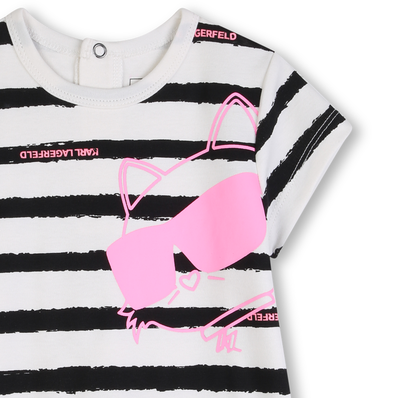 VESTIDO DE MANGA CURTA KARL LAGERFELD KIDS 
                        GIRL