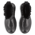 Bota Chelsea de couro bovino KARL LAGERFELD KIDS 
                    GIRL