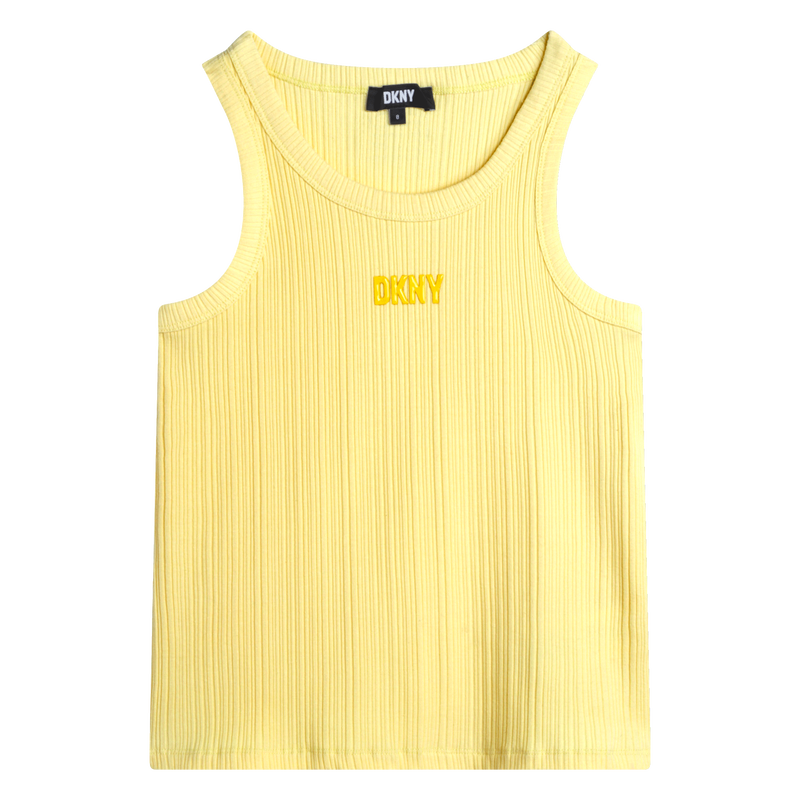 T-shirt de cavas em algodão DKNY 
                    GIRL
