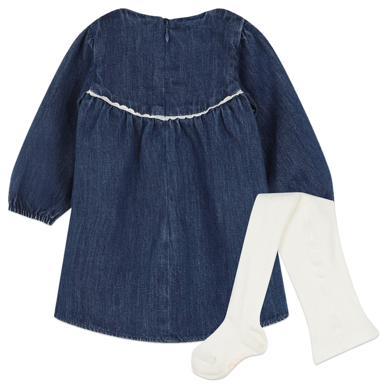Vestido de ganga e collants CHLOE 
                    GIRL