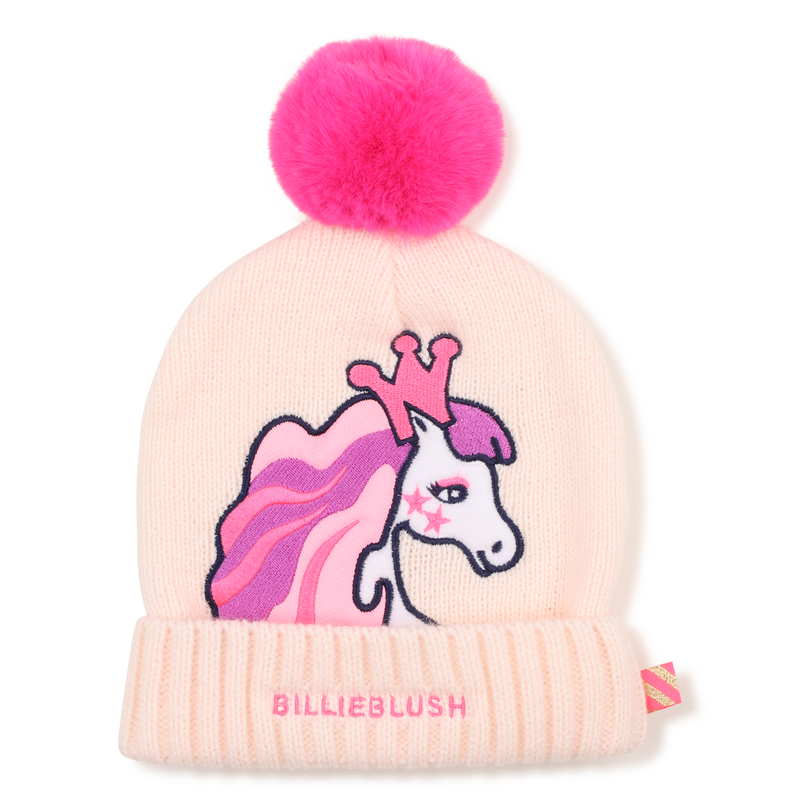 Gorro de malha com pompom BILLIEBLUSH 
                    GIRL
