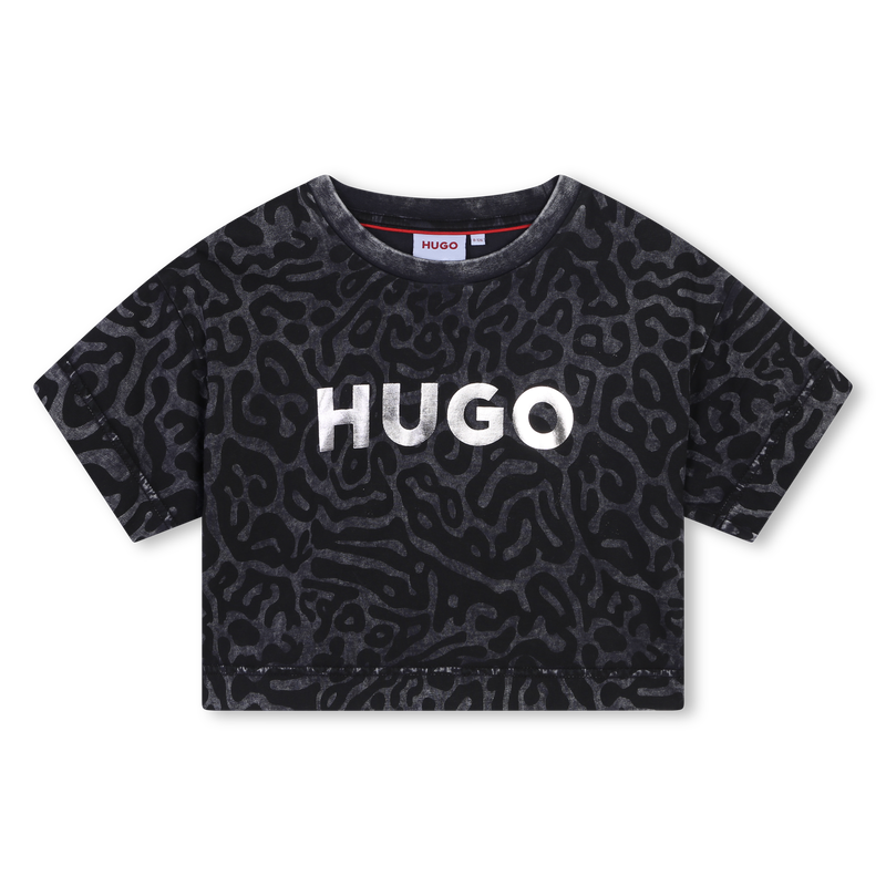 T-shirt de algod&atilde;o estampada HUGO 
                        GIRL