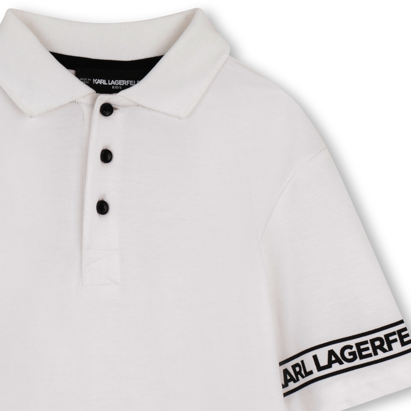 CAMISA POLO DE MANGA CURTA KARL LAGERFELD KIDS 
                        BOY