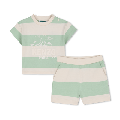 CONJUNTO DE T-SHIRTS E CALÇÕES BERMUDAS KENZO KIDS BOY