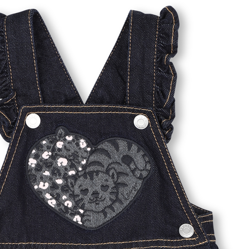 Vestido em denim KENZO KIDS 
                        GIRL