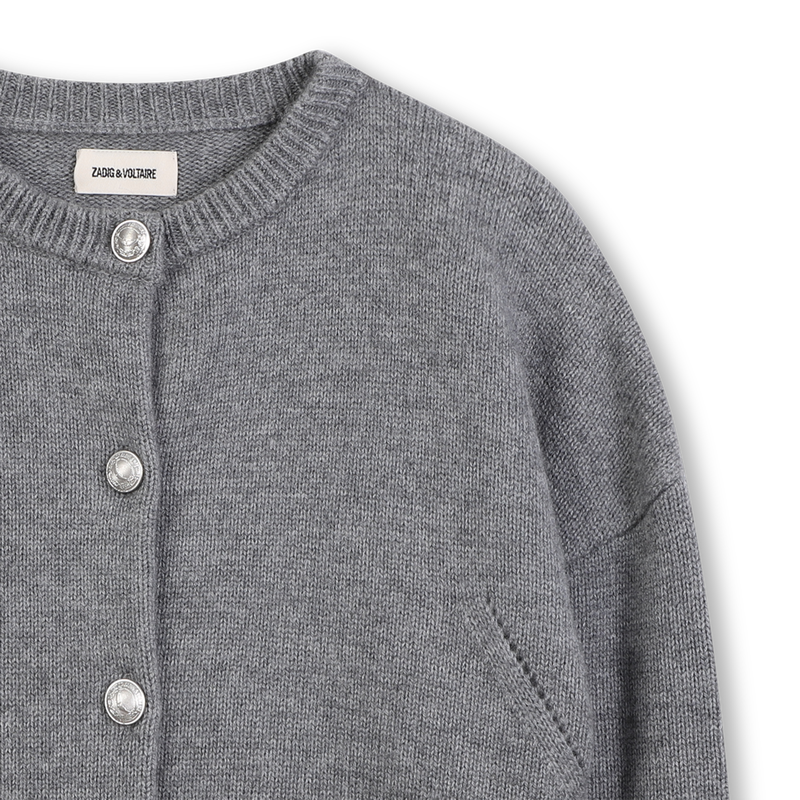 Cardigan de malha com asas bordadas ZADIG & VOLTAIRE 
                    GIRL