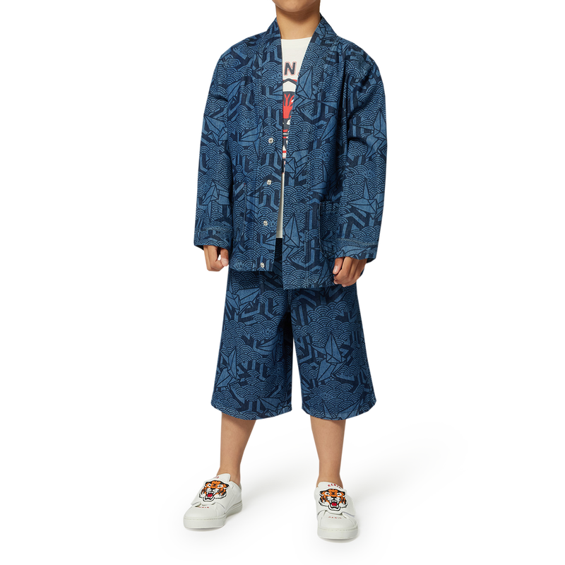 Casaco de ganga estampado KENZO KIDS 
                        UNISSEX