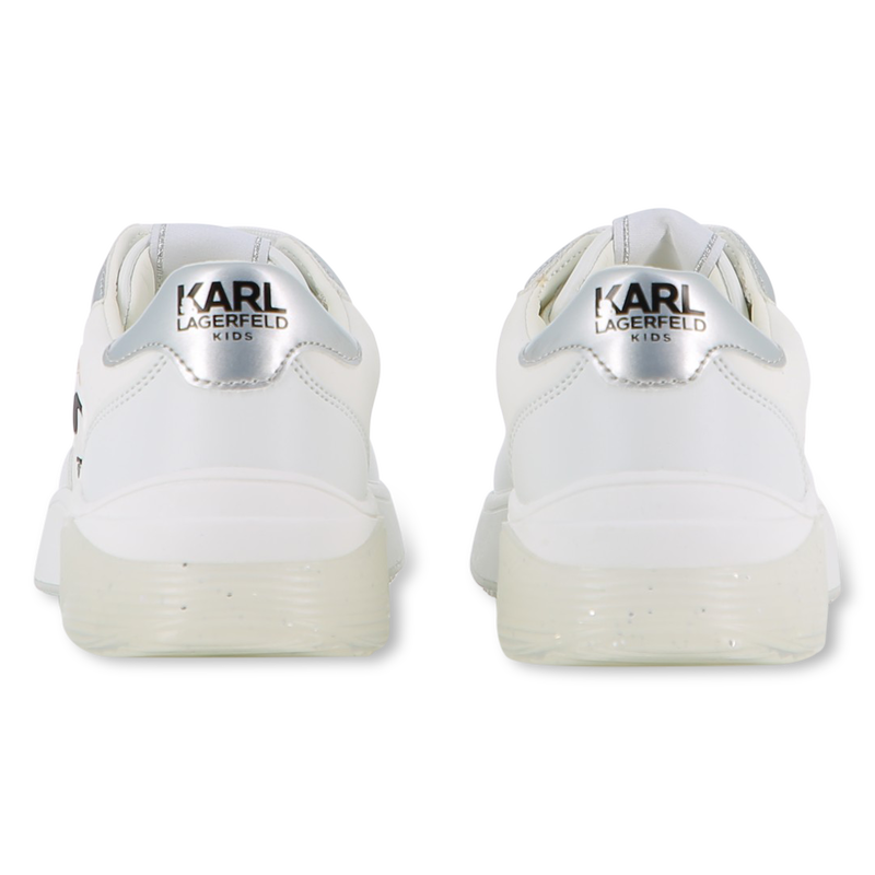 Lace-up trainers with badge KARL LAGERFELD KIDS 
                    GIRL