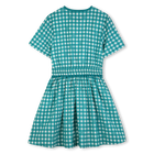 Vestido com estampa gingham KIDS AROUND 
                    GIRL