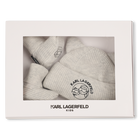 Conjunto de touca e pantufas KARL LAGERFELD KIDS 
                    UNISSEXO