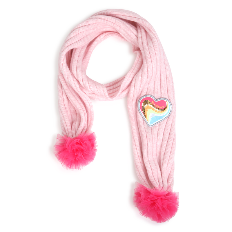 Cachecol com pompom BILLIEBLUSH 
                        MENINA