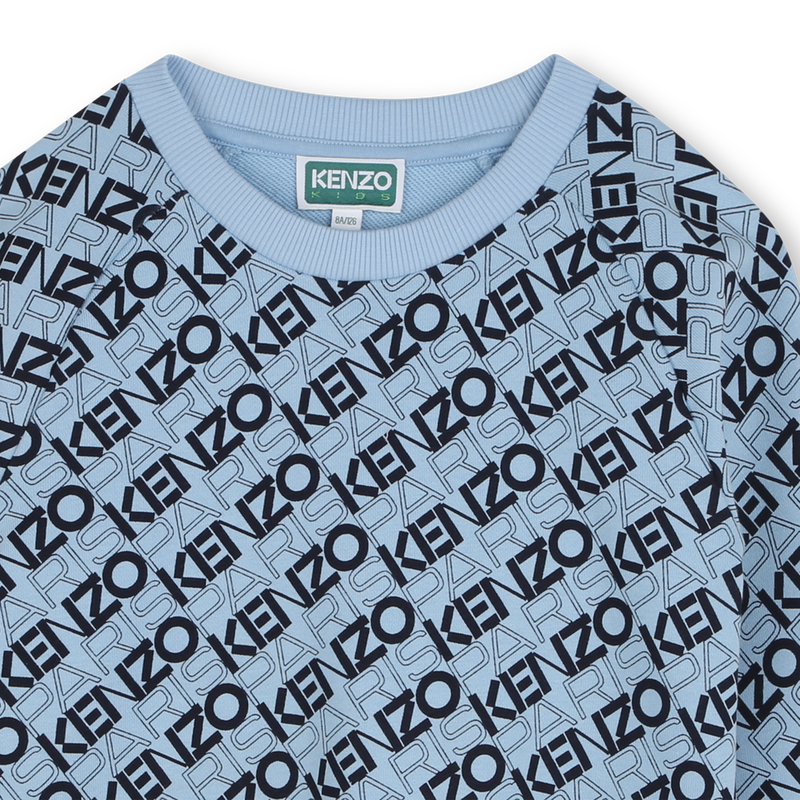 Sweatshirt algod&atilde;o estampado KENZO KIDS 
                        BOY