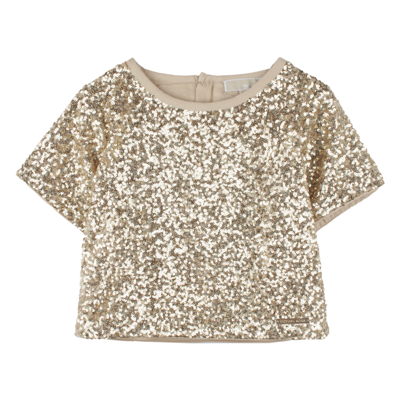 Blusa formal com lantejoulas MICHAEL KORS 
                    GIRL