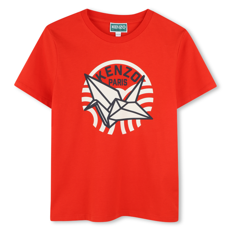 T-shirt manga curta em algod&atilde;o KENZO KIDS 
                        UNISEX