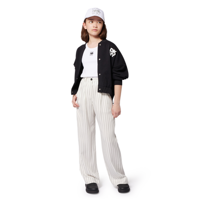 T-shirt de al&ccedil;as com bordados DKNY GIRL